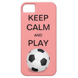 HOUD CALM EN SPEL SOCCER CaseMate iPhone 5 Hoesje