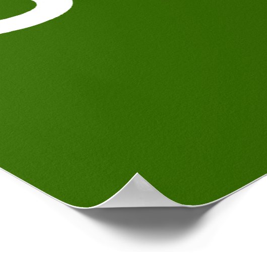 Houd Calm en Spel Voetbal (om het even welke kleur Poster (Hoek)