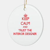 Houd Calm en vertrouw op de Binnenlandse Ontwerper Keramisch Ornament (Links)