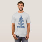 Houd Calm en vertrouw op het T-shirt verwerken (Voorkant volledig)