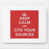 Houd Calm en verwijder uw bronnen Mousepad Muismat (Voorkant)