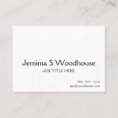 Houd Calm en Vraag u (om het even welke kleur) Visitekaartje (Achterkant)