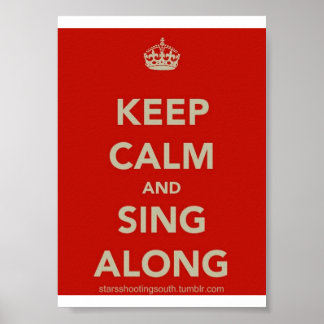 Houd Calm en Zing Along Poster