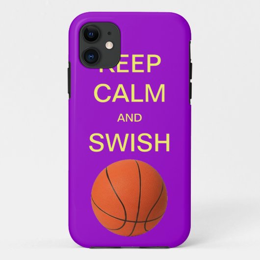 HOUD CALM EN ZWITTE BASKETBALL iPhone 5 Hoesje (Achterkant)