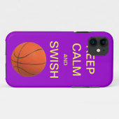HOUD CALM EN ZWITTE BASKETBALL iPhone 5 Hoesje (Achterkant (horizontaal))