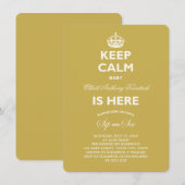 Houd Calm Funny Sip & zie de aankondiging van de g (Voorkant / Achterkant)