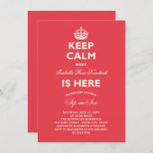 Houd Calm Funny Sip & zie de aankondiging van de g (Voorkant / Achterkant)