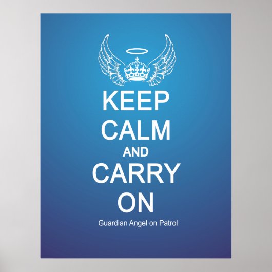 Houd Calm Guardian Angel Patrol Poster (Voorkant)
