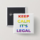 Houd Calm het de Juridische Button van de Steun LG (Voorkant /achterkant)