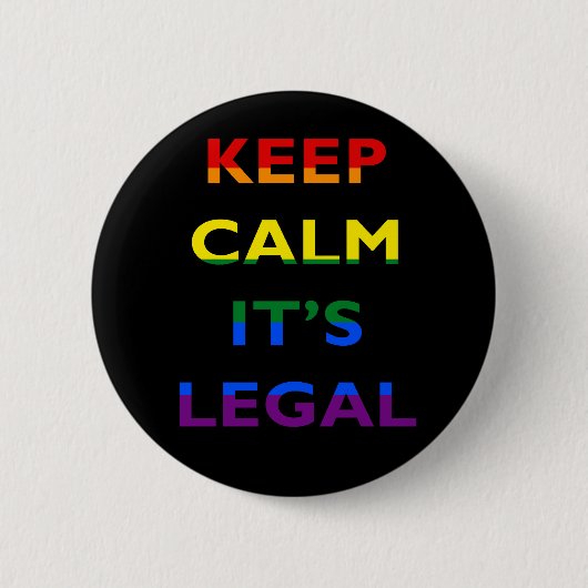 Houd Calm het de Juridische Button van de Steun LG (Voorkant)