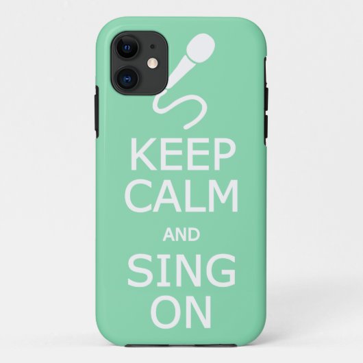 Houd Calm & het Sing op de kwestie van de douanekl Case-Mate iPhone Case (Achterkant)