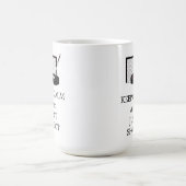 Houd Calm Hockey Net en Stick Koffiemok (Center)