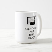 Houd Calm Hockey Net en Stick Koffiemok (Voorkant rechts)