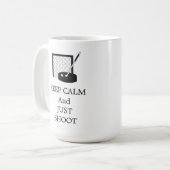 Houd Calm Hockey Net en Stick Koffiemok (Voorkant links)