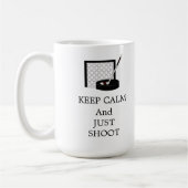 Houd Calm Hockey Net en Stick Koffiemok (Links)