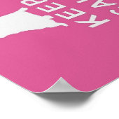 HOUD CALM HUG HET PUG POSTER BIRTHDAY CADEAU (Hoek)