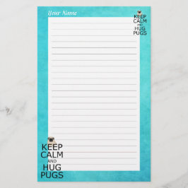 Houd Calm Hug Pugs Persoonlijk