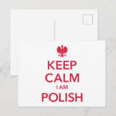 HOUD CALM I AM POLIST BRIEFKAART (Voorkant / Achterkant)
