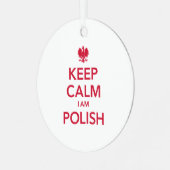 HOUD CALM I AM POLIST METALEN ORNAMENT (Voorkant links)