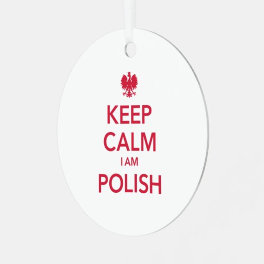 HOUD CALM I AM POLIST METALEN ORNAMENT (Voorkant links)