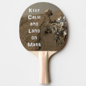 Houd Calm Mars Rover Ping Pong Paddle Tafeltennisbatje (Achterkant)