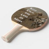 Houd Calm Mars Rover Ping Pong Paddle Tafeltennisbatje (Voorkant Gekanteld)