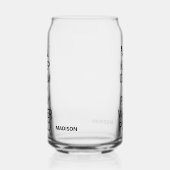 Houd Calm & Play Water Polo aangepaste naam Blikvorm Glas (Links)