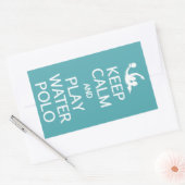 Houd Calm & Play Water Polo aangepaste stickers (Envelop)