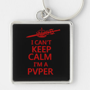 Houd Calm PVP Gamer Sleutelhanger