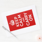 Houd Calm Rectangle Sticker (Envelop)