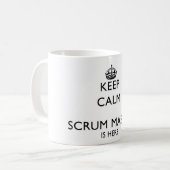 Houd Calm Scrum Master hier Koffiemok (Voorkant links)