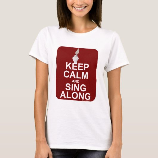 Houd Calm Sing Along T-shirt (Voorkant)
