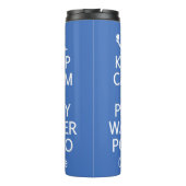 Houd Calm & speel de douanenaam van het Polo van h Thermosbeker (Achterkant)