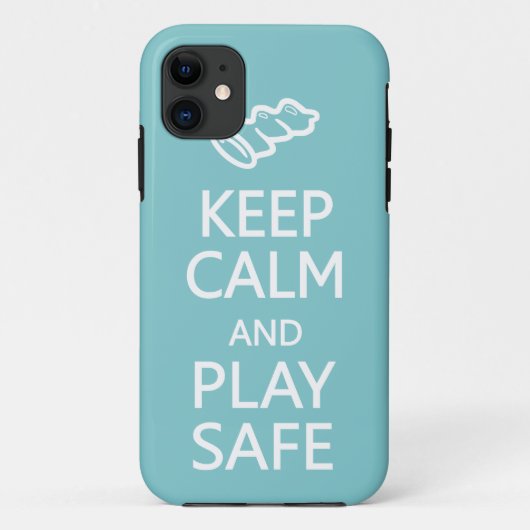Houd Calm & Speel Veilige iPhone-draagtas voor aan Case-Mate iPhone Case (Achterkant)