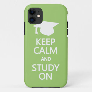 Houd Calm & Studie over de aangepaste iPhone-case Case-Mate iPhone Case