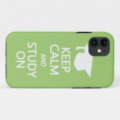 Houd Calm & Studie over de aangepaste iPhone-case Case-Mate iPhone Case (Achterkant (horizontaal))
