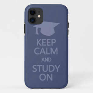 Houd Calm & Studie over de aangepaste iPhone-case iPhone 11 Hoesje