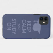 Houd Calm & Studie over de aangepaste iPhone-case Case-Mate iPhone Case (Achterkant (horizontaal))