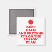 Houd Calm Teachers Magnet (Voorkant / Achterkant)