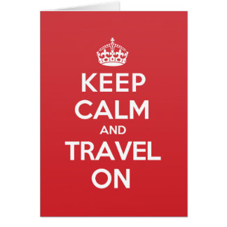 Houd Calm Travel Greep Note Card