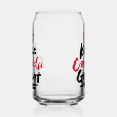 Houd Canada geweldig! Canadian Maple Leaf Make Aga Blikvorm Glas (Links)