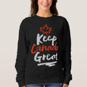 Houd Canada geweldig! Canadian Maple Leaf Make Aga Trui (Voorkant)