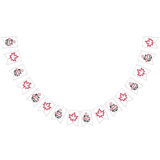 Houd Canada geweldig! Canadian Maple Leaf Make Aga Vlaggetjes (Alle)