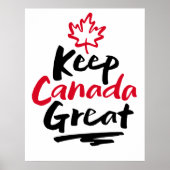 Houd CANADA Groot!  Canadese Esblad Make Again Poster (Voorkant)