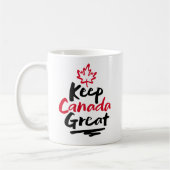 Houd CANADA Groot! Canadese Esdoornblad Maak Het Koffiemok (Links)