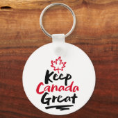 Houd Canada Groot Esdoornblad Niet Te Koop Sleutelhanger (Voorkant)