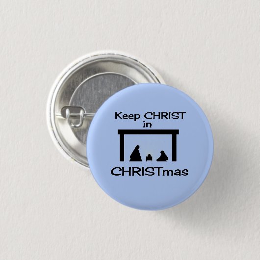 Houd Christ in Christmas Button / Pin klein (Voorkant /achterkant)