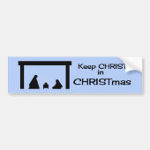 Houd Christus in de Bumpersticker van de Kerstman (Voorkant)