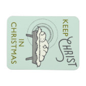 Houd Christus in de Magneet van de Kerstmisauto (Horizontaal)