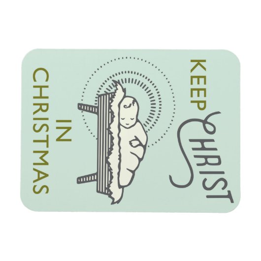 Houd Christus in de Magneet van de Kerstmisauto (Horizontaal)